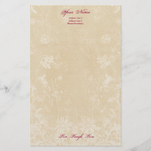 Personal Stationery Letterhead, Classy Cream