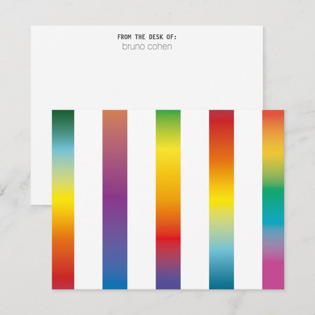 Personal Stationery: Rainbow Invitation (Front/Back)