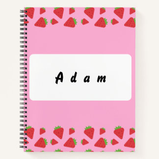 Personal Strawberry Notebook