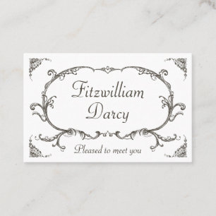 Personal Student Vintage Victorian Style Business Card