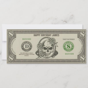 Personal Tattoo Ticket Gift Certificate Invitation