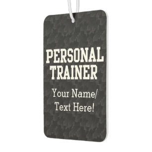 Personal Trainer Black Varsity Car Air Freshener