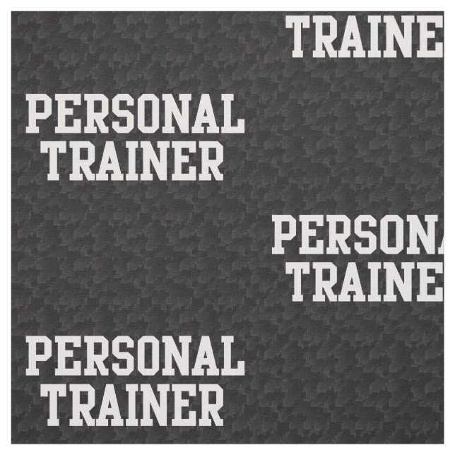 Personal Trainer Black Varsity Fabric (Swatch)