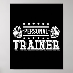 Personal Trainer Bodybuilding Fitness Instructor W Poster