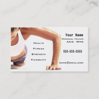 Personal Trainer Business Card