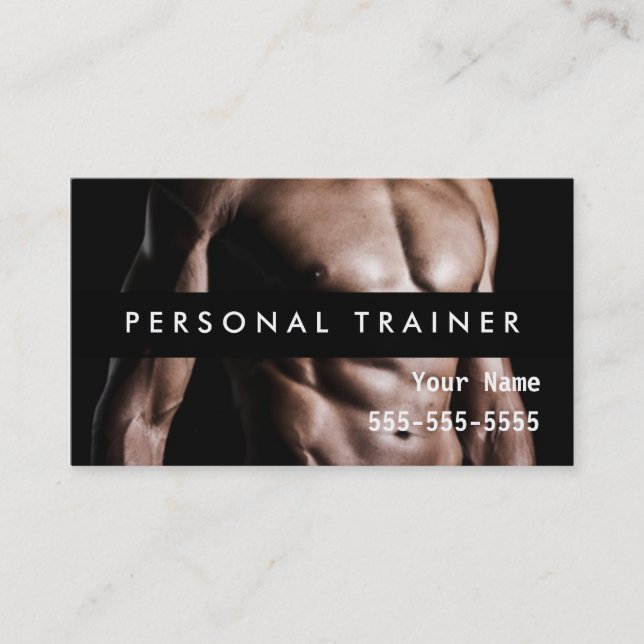 Personal Trainer Business Card (Front)