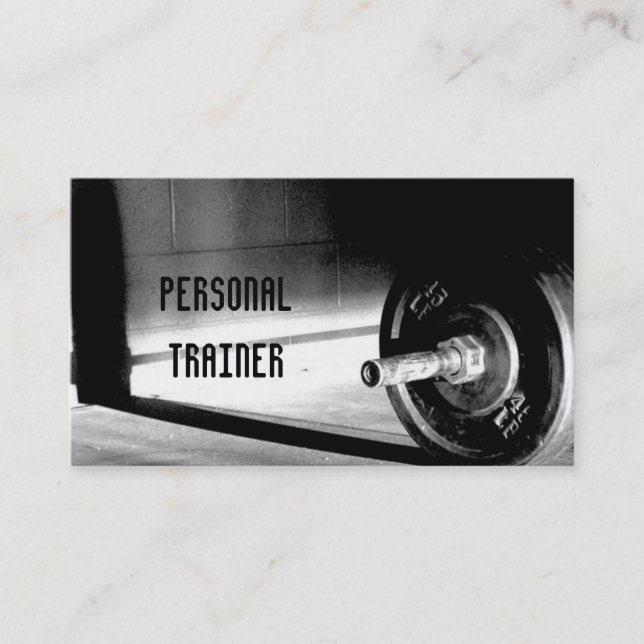Personal Trainer Business card (Front)