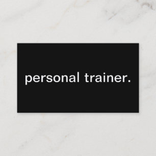 Personal Trainer Business Card