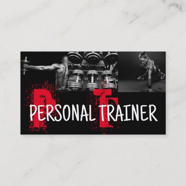  Personal Trainer  Business Card (Front)