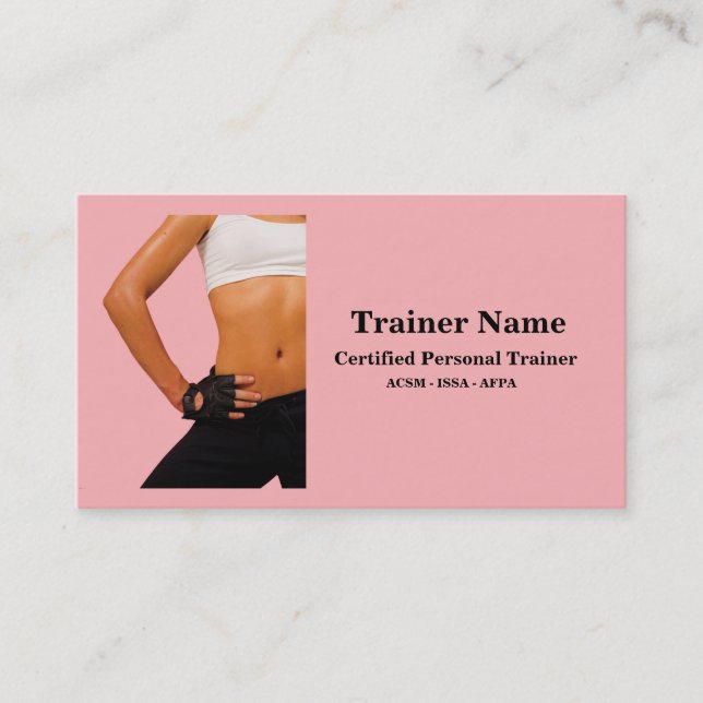Personal Trainer Business Card (Front)