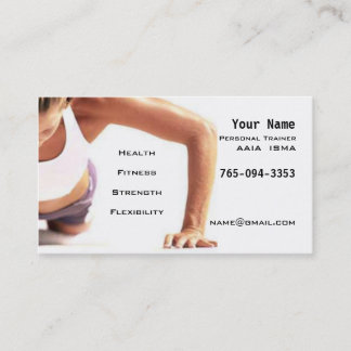 Personal Trainer Business Card