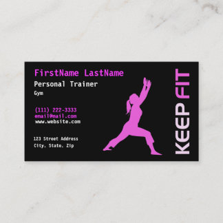 Personal Trainer Business Card