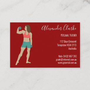 Personal Trainer Business Card