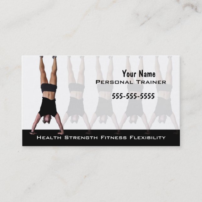 Personal Trainer Business Card (Front)