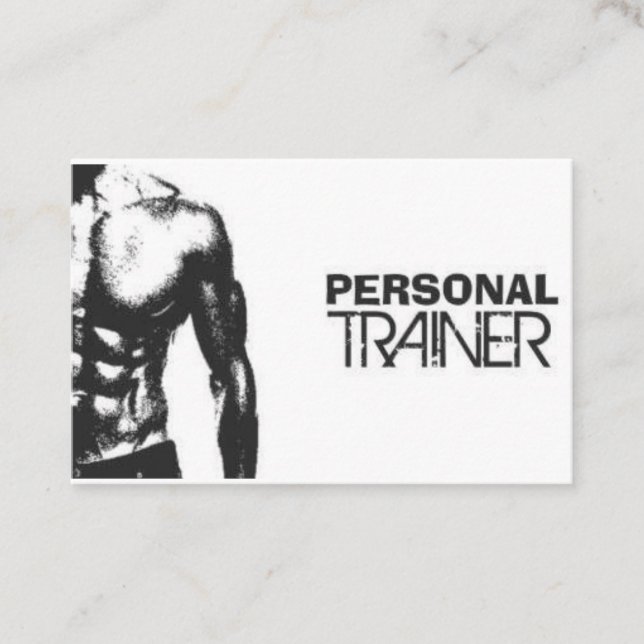 Personal trainer business card (Front)