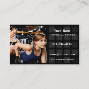 Personal Trainer Business Card