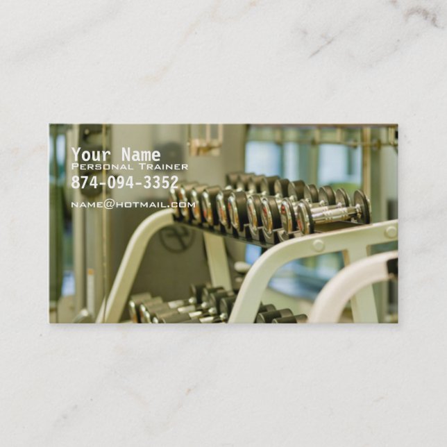 Personal Trainer Business Card (Front)