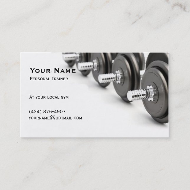 Personal Trainer Business Card (Front)
