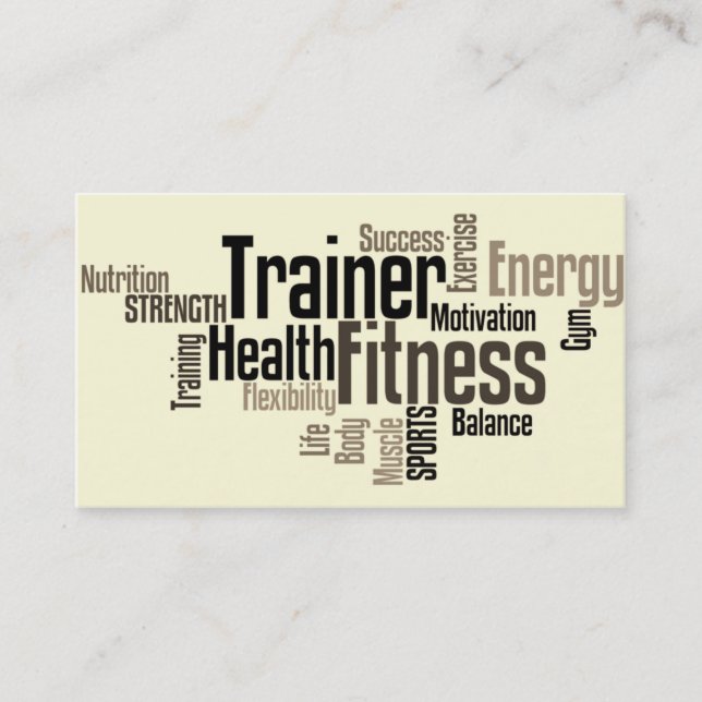 Personal Trainer Business Card (Front)