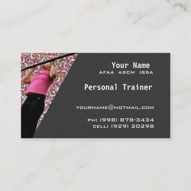 Personal Trainer Business Card (Front)