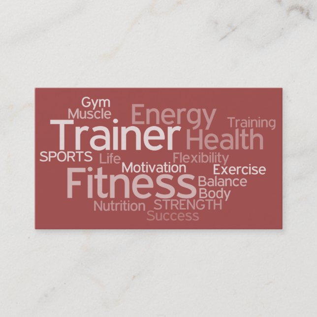 Personal Trainer Business Card (Front)