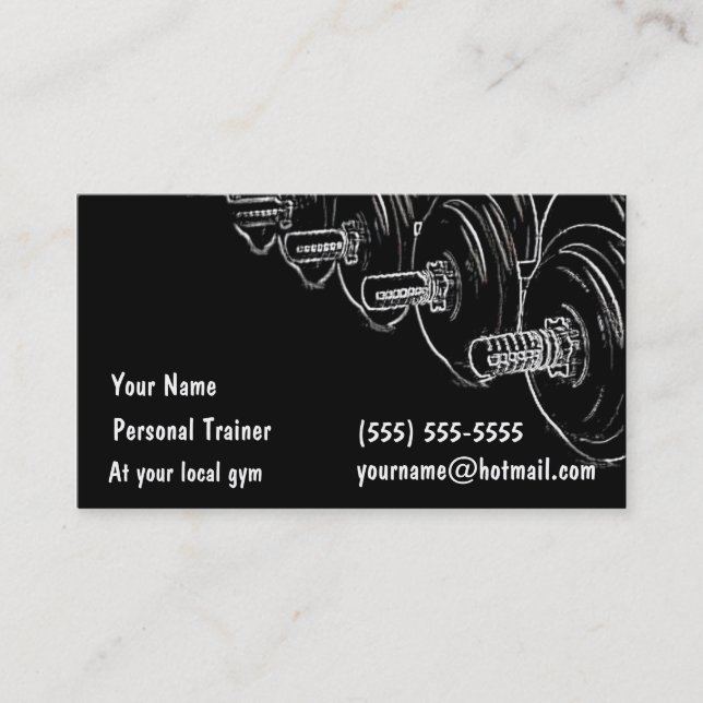 Personal Trainer Business Card (Front)