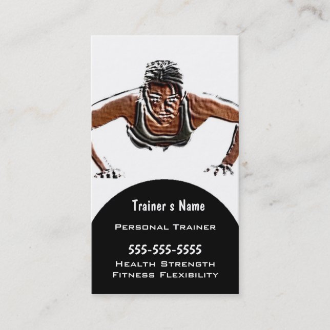 Personal Trainer Business Card (Front)