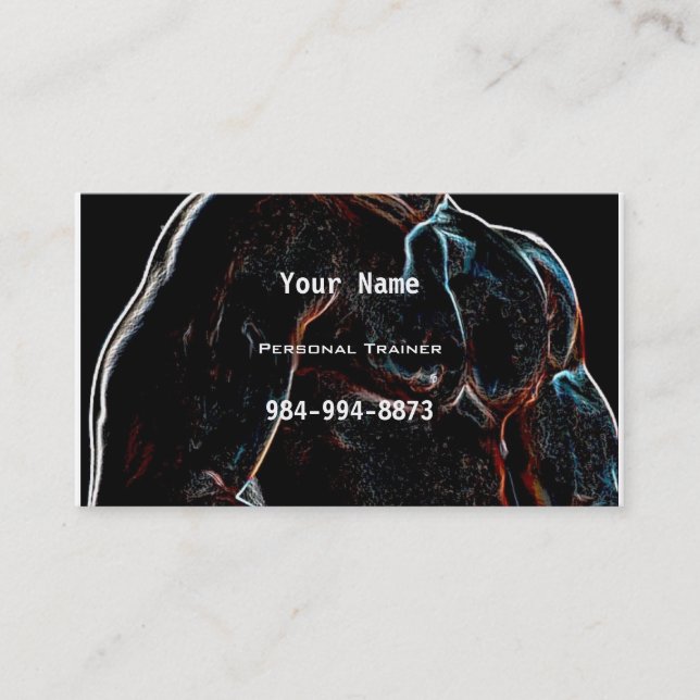 Personal Trainer Business Card (Front)