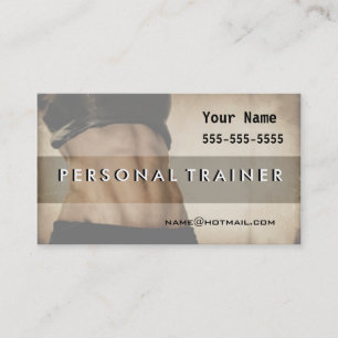 Personal Trainer Business Card