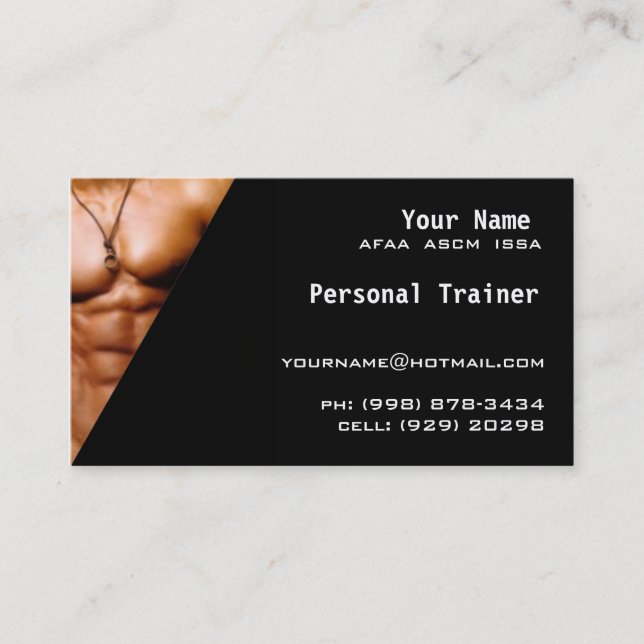 Personal Trainer Business Card (Front)
