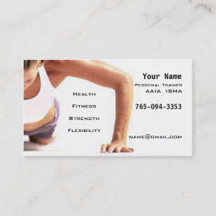 Personal Trainer Business Card