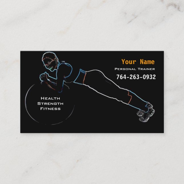 Personal Trainer Business Card (Front)