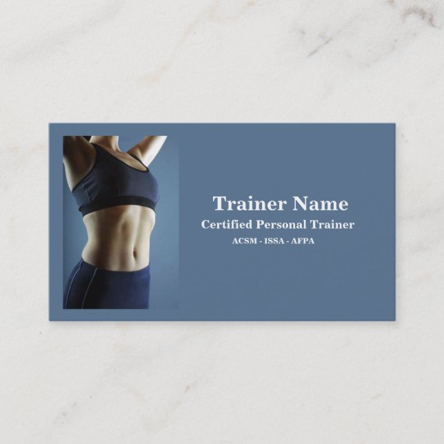 Personal Trainer Business Card (Front)