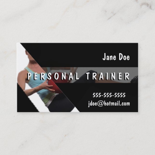 Personal Trainer Business Card (Front)