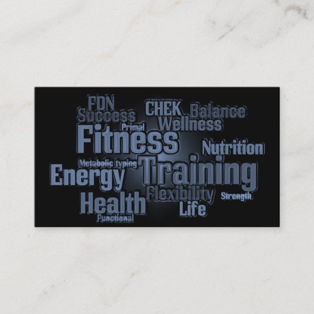 Personal Trainer Business Card (Front)