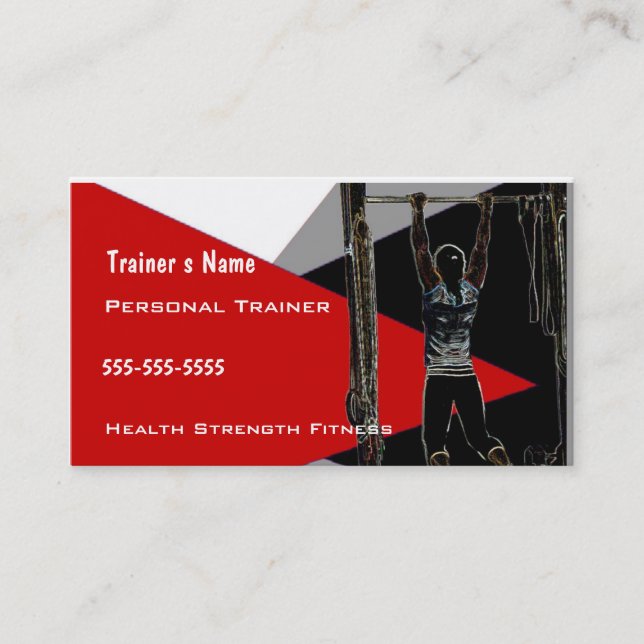 Personal Trainer Business Card (Front)