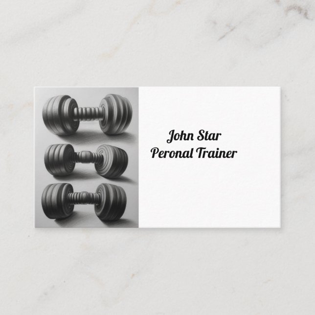 Personal Trainer  Business Card (Front)