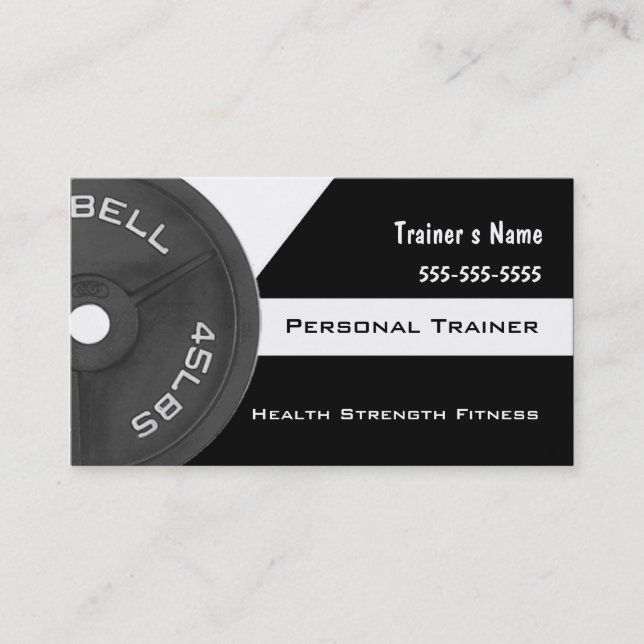 Personal Trainer Business Card (Front)