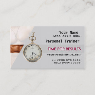 Personal Trainer Business Card