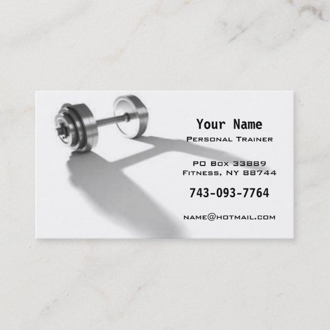 Personal Trainer Business Card (Front)