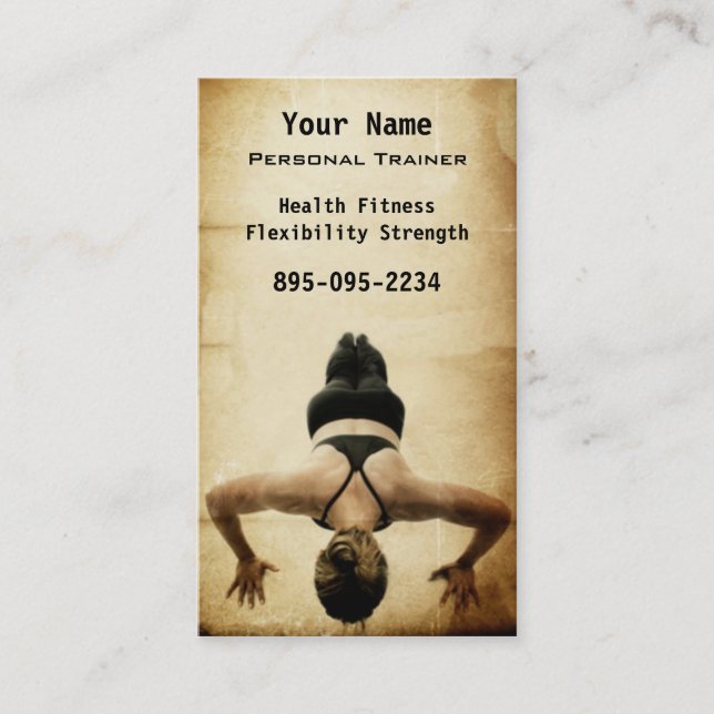 Personal Trainer Business Card (Front)