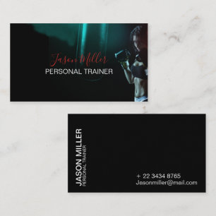 Personal Trainer Business Card Crossfit Fitness