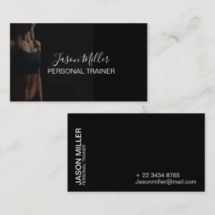 Personal Trainer Business Card Fitness