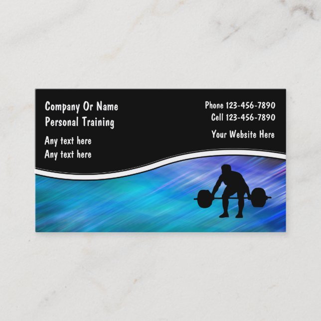 Personal Trainer Business Cards (Front)