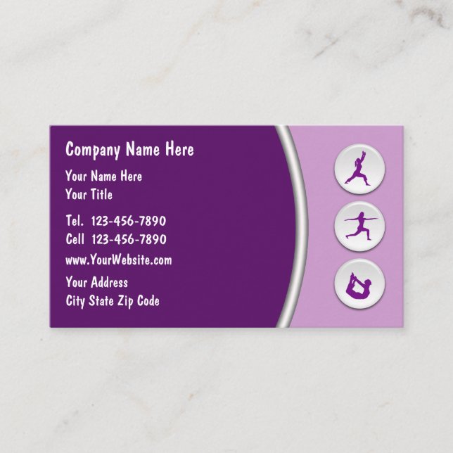Personal Trainer Business Cards (Front)