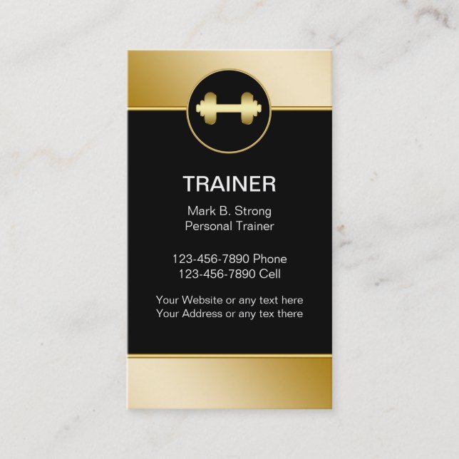 Personal Trainer Business Cards (Front)