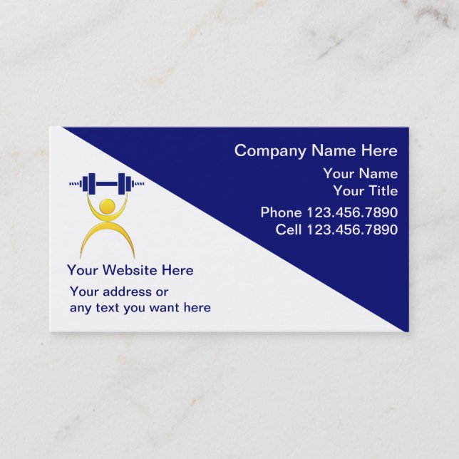 Personal Trainer Business Cards (Front)
