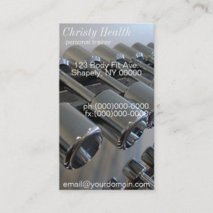 Personal Trainer Business Cards