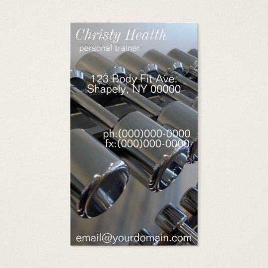 Personal Trainer Business Cards