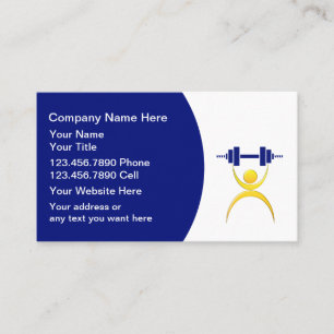 Personal Trainer Business Cards